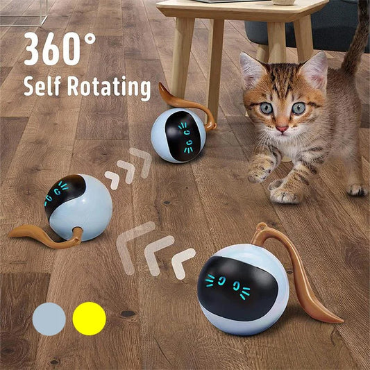 Cat Training Sounds Smart Cat Toys Interactive Ball Toys Dog Squeaks Dog Cat Play Gravity Ball