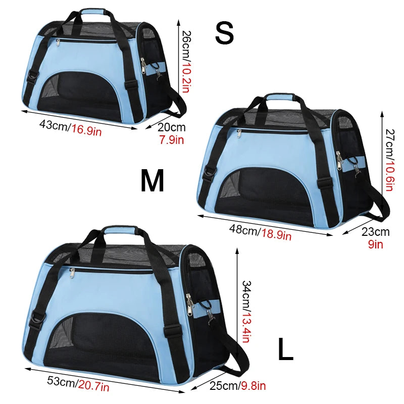 Pet Travel Bag Airline Approved Luggage Bag Pet Travel Carry Bag Suitable for Small Dogs Cats and Puppies Small Animals