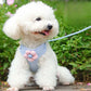 Dog Harness with 1.5m Leash Set Adjustable Pet Harness for Puppy Cats French Bulldog Chihuahua Outdoor Walking Lead Leash