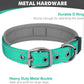 Padded Dog Collars for Small Medium Large Dogs Soft Reflective Wide Pet Collars Adjustable Heavy Duty Nylon Neoprene Dog Collar