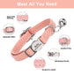 Custom Cat Collar PU Leather Cats Collars Necklace Safety Breakaway Pet Kitten Puppy Collars Anti-lost for Cats Free Engraved