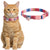Cute Cat Collar Kitten Safety Breakaway Collar with Bell Adjustable Soft Collars for Small Cats Pet Products Necklace Decor