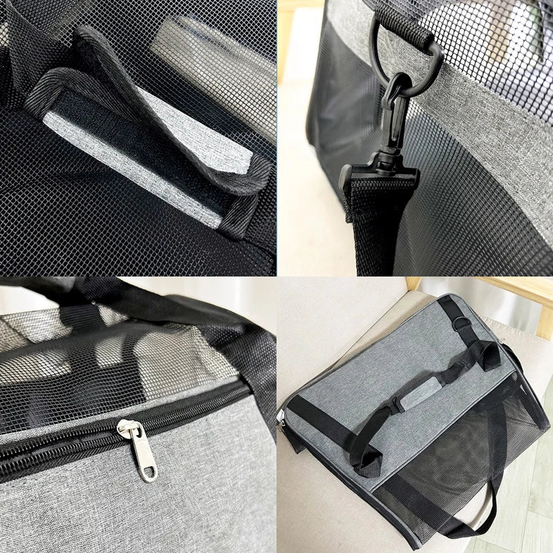 Pet Travel Bag Airline Approved Luggage Bag Pet Travel Carry Bag Suitable for Small Dogs Cats and Puppies Small Animals