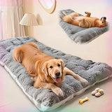 Large Size Dog Bed Mat Sleeping Pad for Winter Use Keep Warm Double-sided Use Golden Retriever Stress-relieving Sleeping Pad
