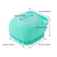 Dog Bathing Brush Pet Massage Brush Shampoo dispenser Soft Silicone Brush rubber Bristle for Dogs and Cats Shower Grooming Tool